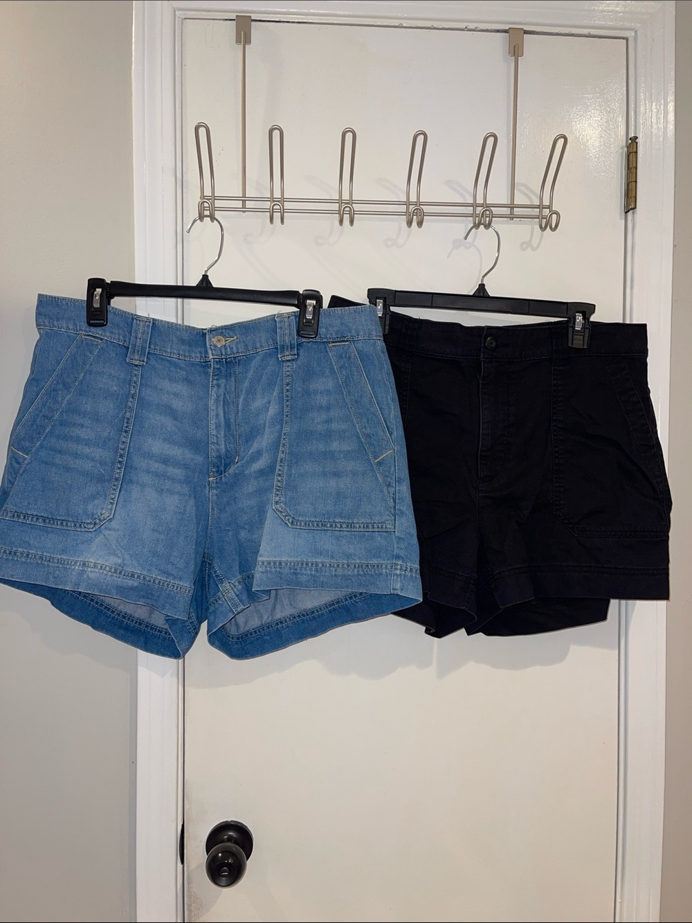Set of 2 Old Navy High Waisted OGC Shorts - Denim and Black